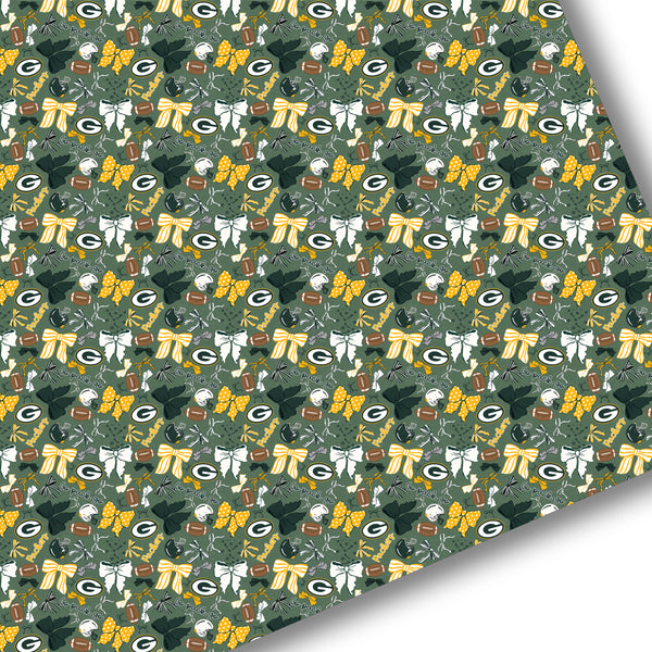 All Football Bow Teams-You Choose Team-Premium Faux Leather