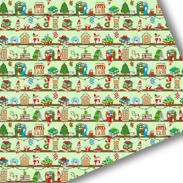 Green Elf On The Shelf Christmas Premium Faux Leather