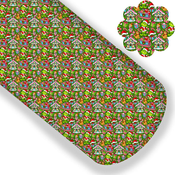 Green Guy Holiday Cheer Premium Faux Leather