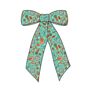 (PREORDER) PRE-TIED LONG TAILS BOW-ShowGirl (Green)