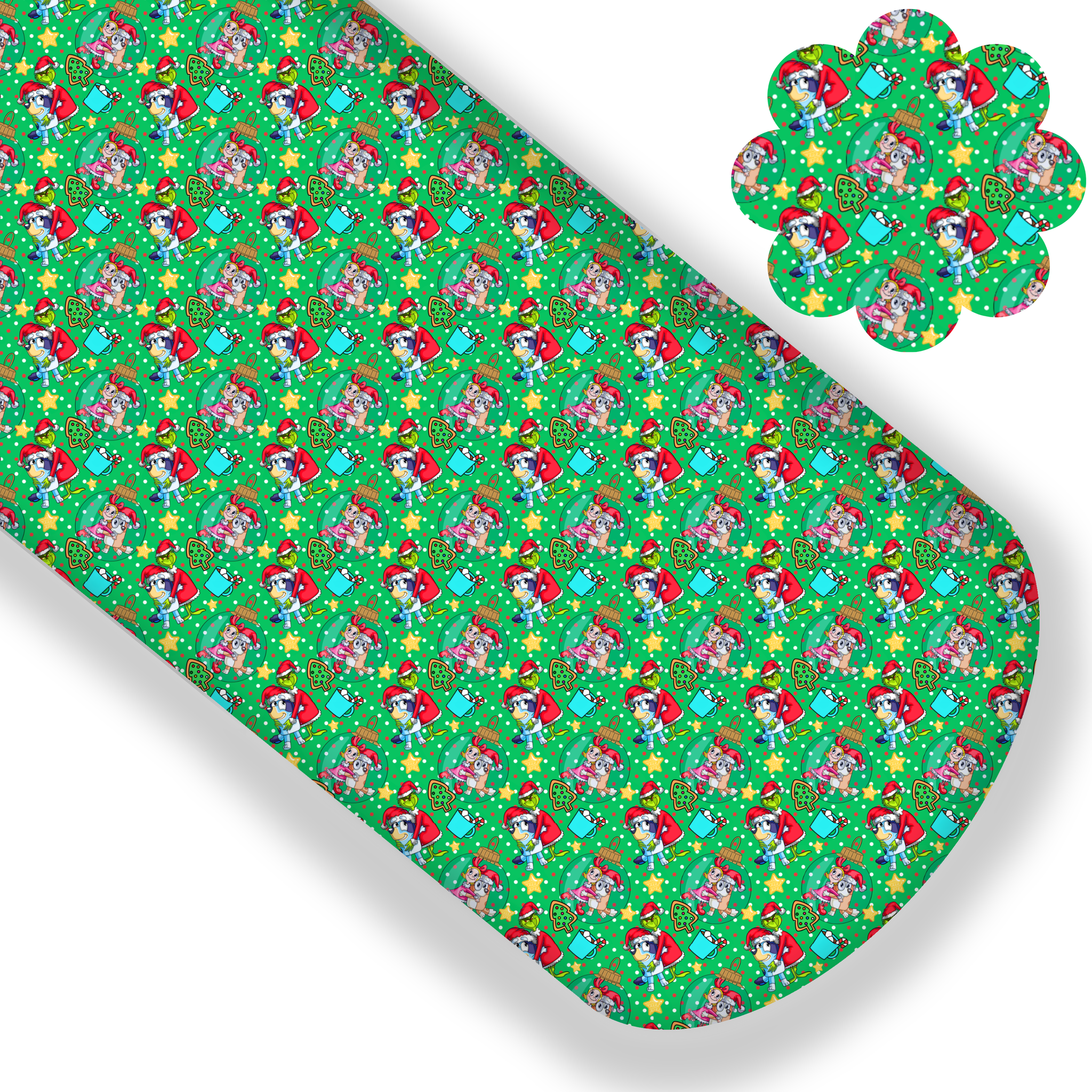 **READY TO SHIP!** Grinchmas Pups Premium Faux Leather