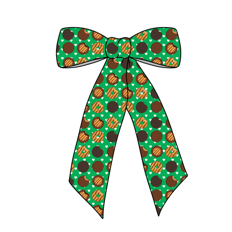(PREORDER) PRE-TIED LONG TAILS BOW-Girl Scout Cookies