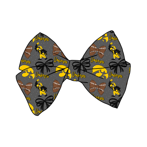 (PREORDER) PRE-TIED BOW-College Football-Iowa Hawkeyes