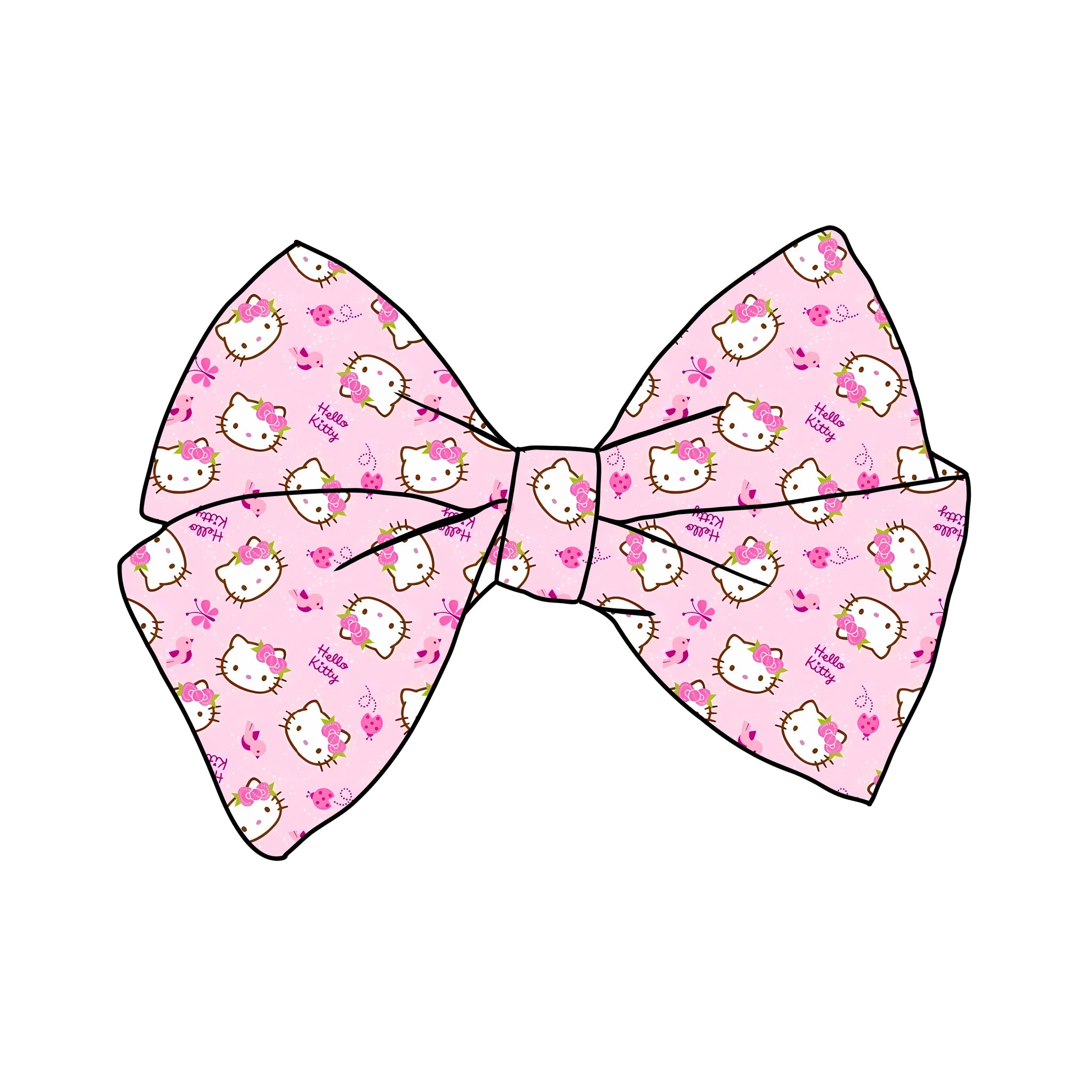 (PREORDER) PRE-TIED BOW-Hello Spring Kitty