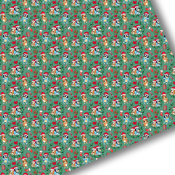 Heeler Fam Christmas Premium Faux Leather