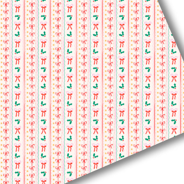 Holly Jolly Bows Premium Faux Leather