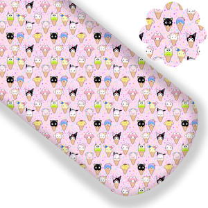 **READY TO SHIP!** Hello Kitty Ice Cream Cones Premium Faux Leather