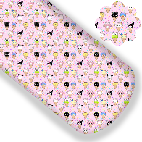 **READY TO SHIP!** Hello Kitty Ice Cream Cones Premium Faux Leather