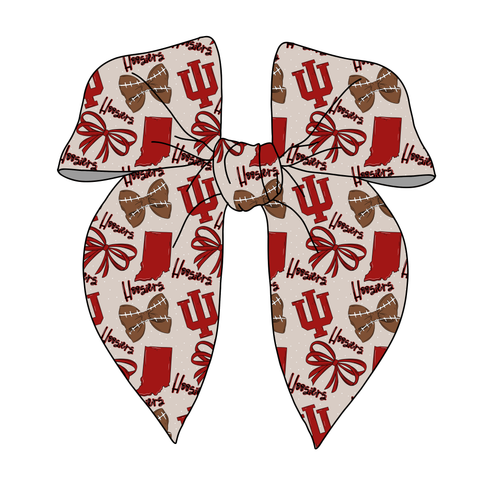 (PREORDER) PRE-TIED SURGED EDGE BOW-College Football-Indiana Hoosiers