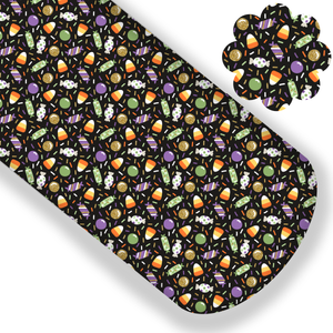 Halloween Candy and Sprinkles Premium Faux Leather