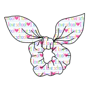 SCRUNCHIE-I Love School
