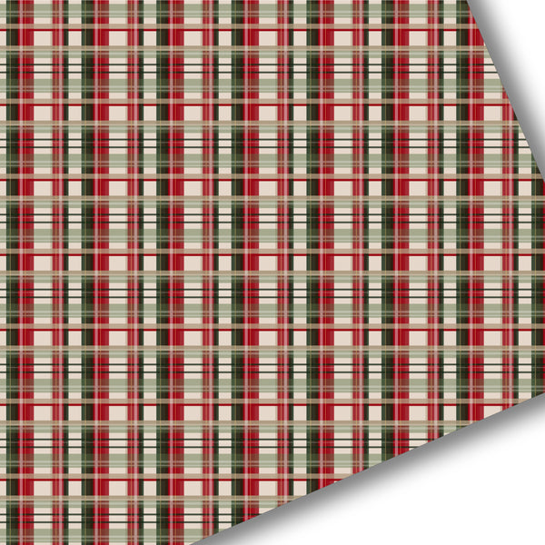Jingle Bell Tartan Plaid Premium Faux Leather