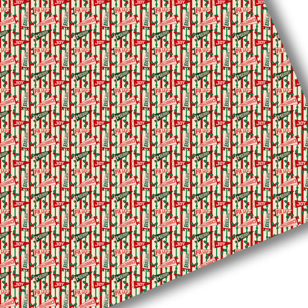 Merry Joy Falala Flags Premium Faux Leather