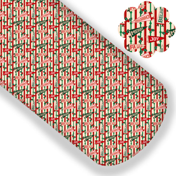 Merry Joy Falala Flags Premium Faux Leather