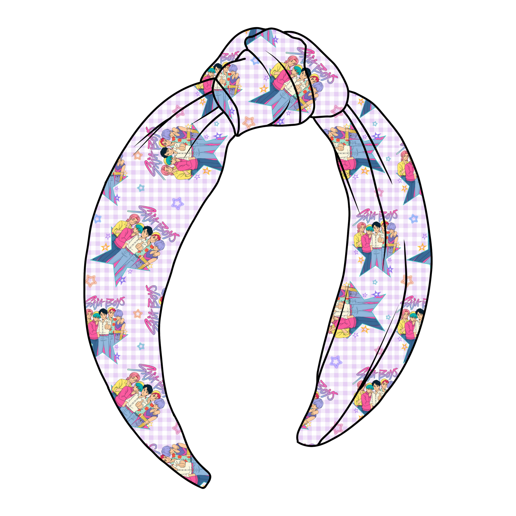 (PREORDER) TOP KNOT HEADBAND-KPop Saja Boys