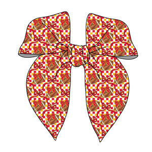 (PREORDER) PRE-TIED SURGED EDGE BOW-KC Checkered