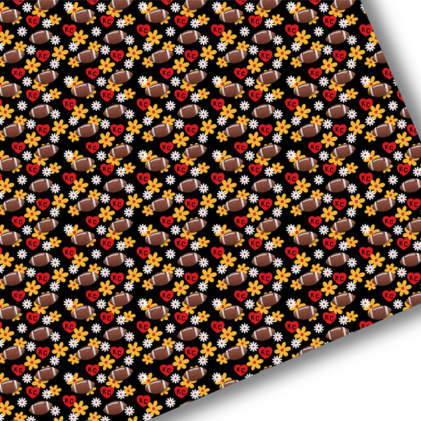 KC Floral Heart Premium Faux Leather