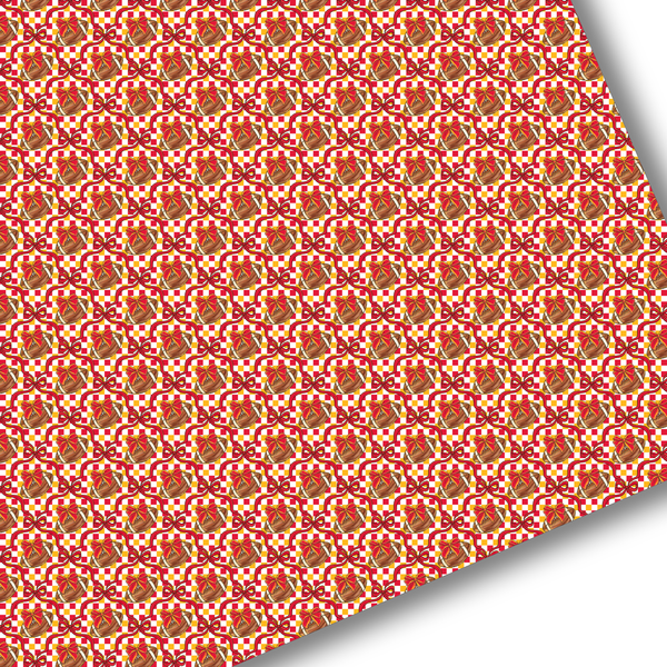 KC Checkered Bows Premium Faux Leather