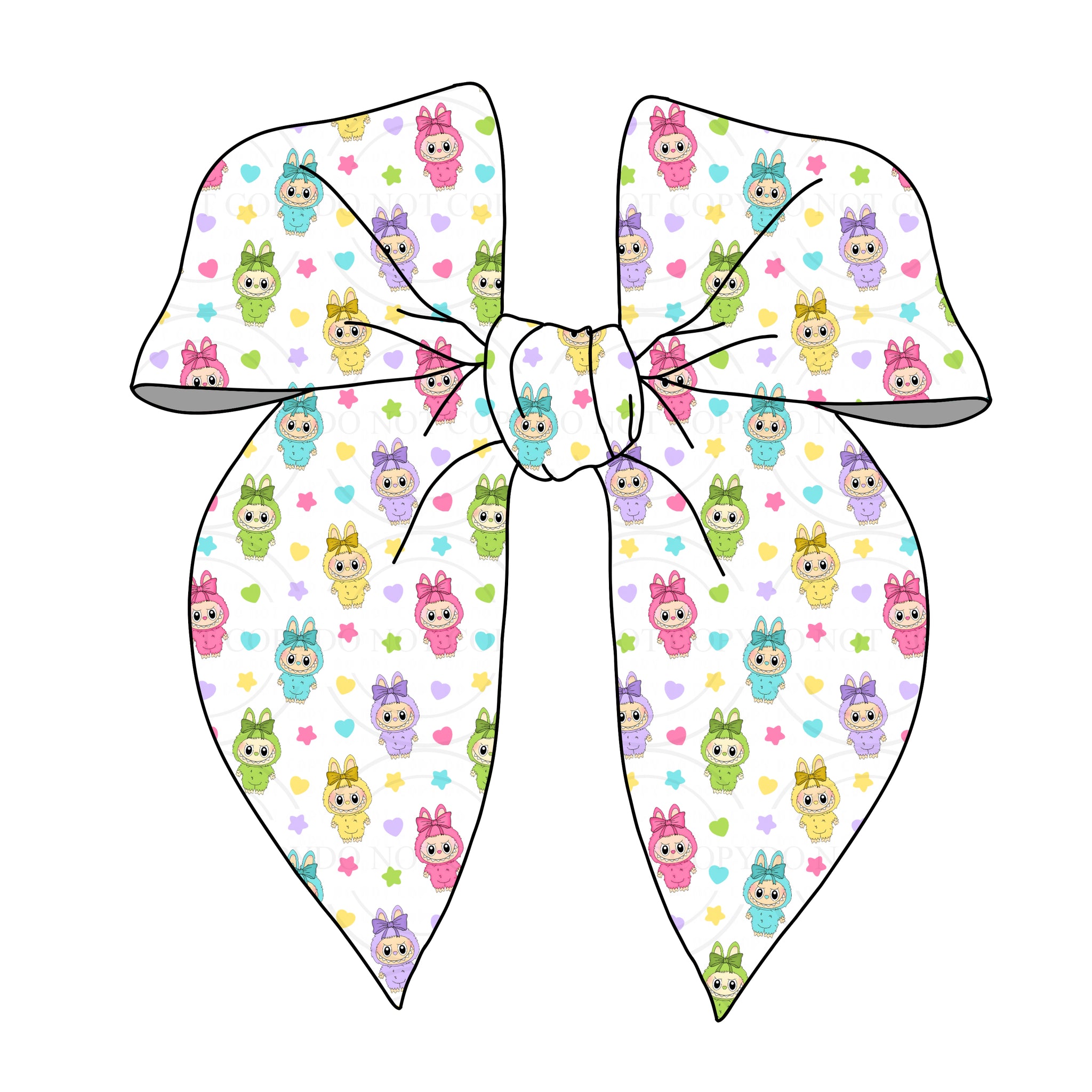 (PREORDER) PRE-TIED SURGED EDGE BOW-Labubu EXCLUSIVE