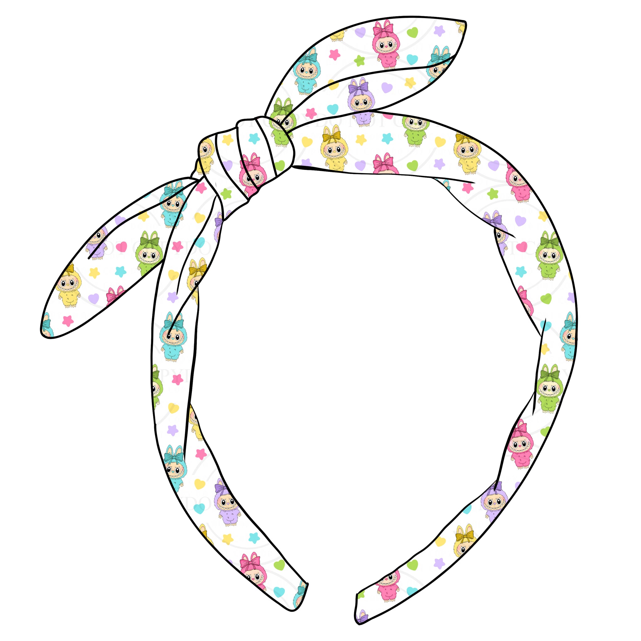 (PREORDER) KNOTTED BOW HEADBAND-Labubu EXCLUSIVE