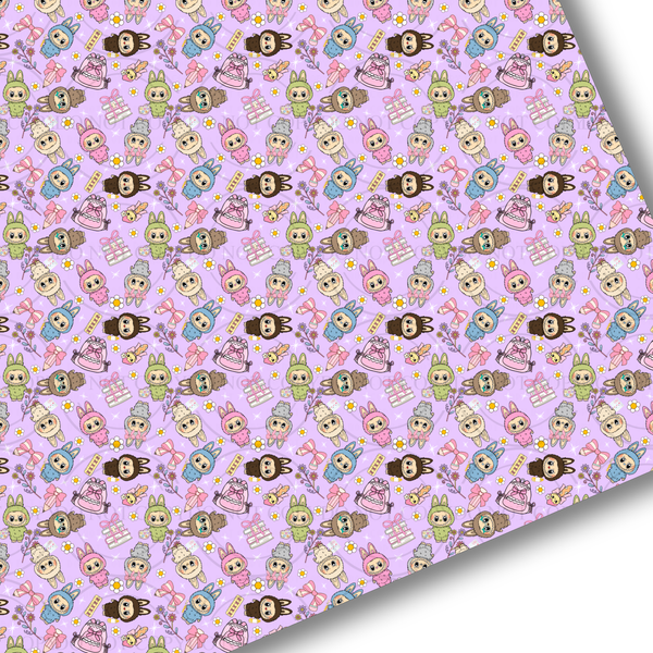 **READY TO SHIP!** Labubu Goes to School Premium Faux Leather