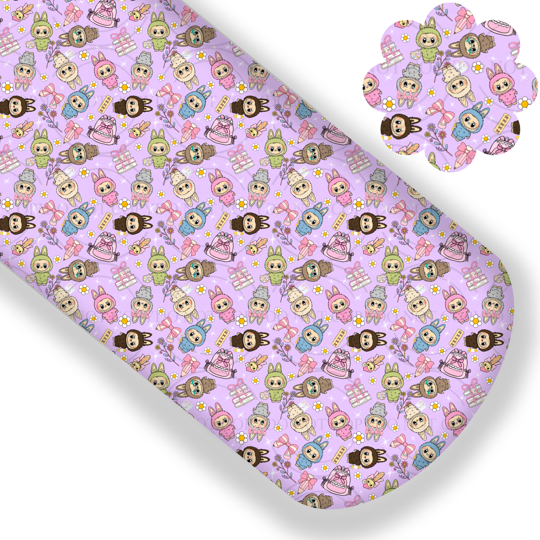 **READY TO SHIP!** Labubu Goes to School Premium Faux Leather