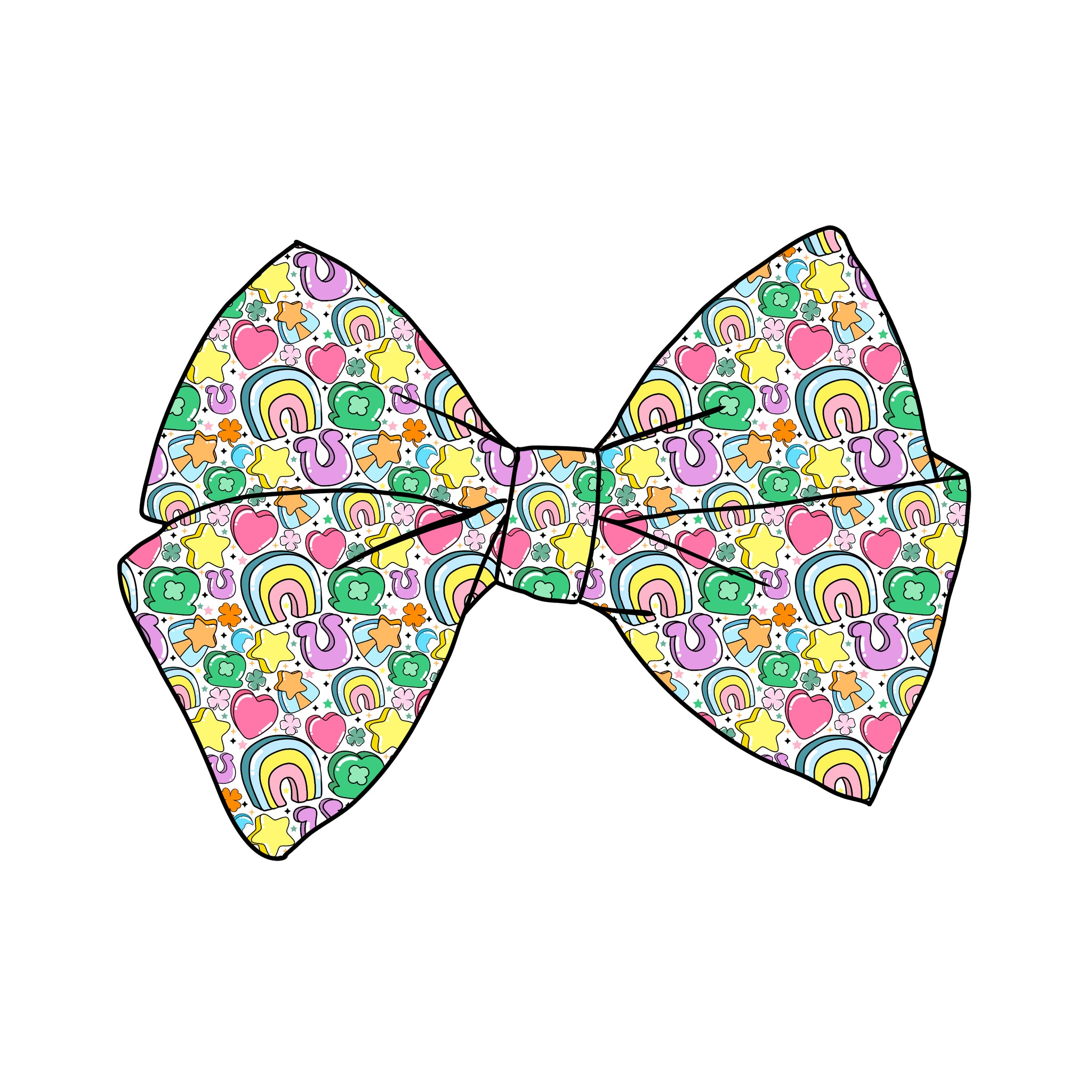 PRE-TIED BOW-Sprinkled with Lucky Charms