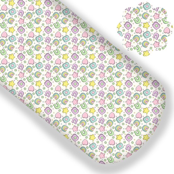 **READY TO SHIP!** Pastel Marshmallow Charms Premium Faux Leather
