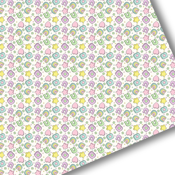 **READY TO SHIP!** Pastel Marshmallow Charms Premium Faux Leather