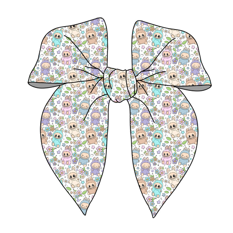 (PREORDER) PRE-TIED SURGED EDGE-Labubu Floral