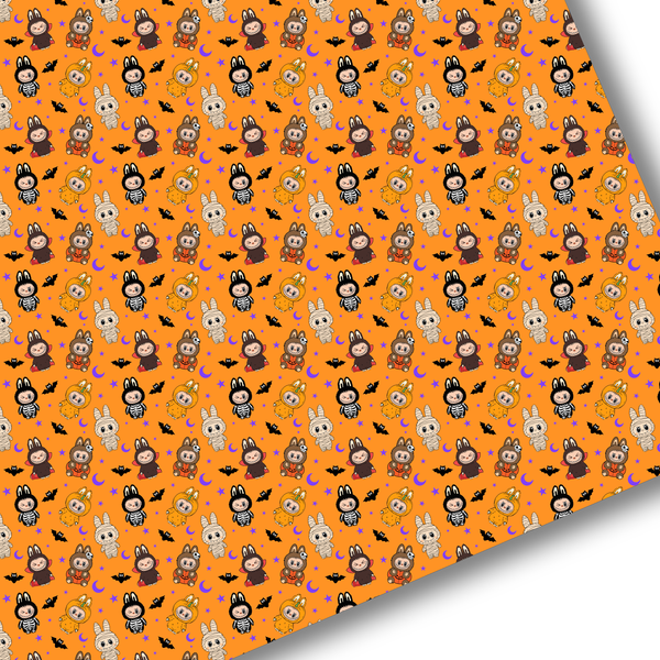 **READY TO SHIP!** Halloween Labubu Premium Faux Leather