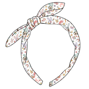 (PREORDER) KNOTTED BOW HEADBAND-Spring Mouse and Friends