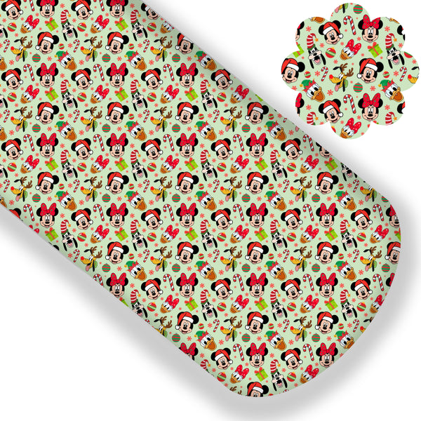 Mouse and Friends Christmas Premium Faux Leather