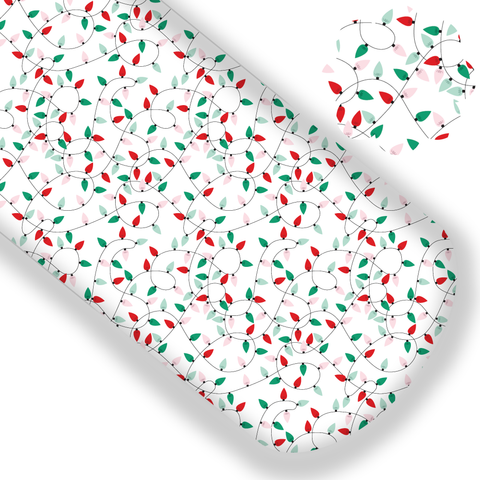 **READY TO SHIP!** Merry Christmas Lights Premium Faux Leather
