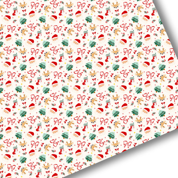 Merry Christmas Santa Premium Faux Leather