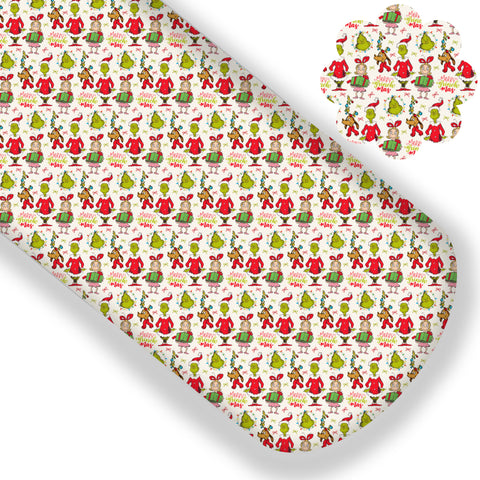 Merry Grinchmas Premium Faux Leather