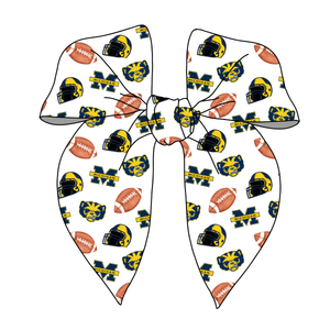 (PREORDER) PRE-TIED SURGED EDGE BOW-College Football-Michigan Wolverines