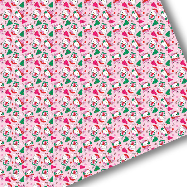 Hello Merry Kitty Premium Faux Leather