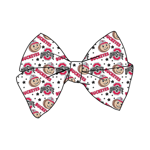 (PREORDER) PRE-TIED BOW-Ohio State Buckeyes
