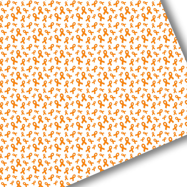 Orange Ribbon Awareness Premium Faux Leather