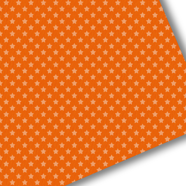 Orange Stars Premium Faux Leather