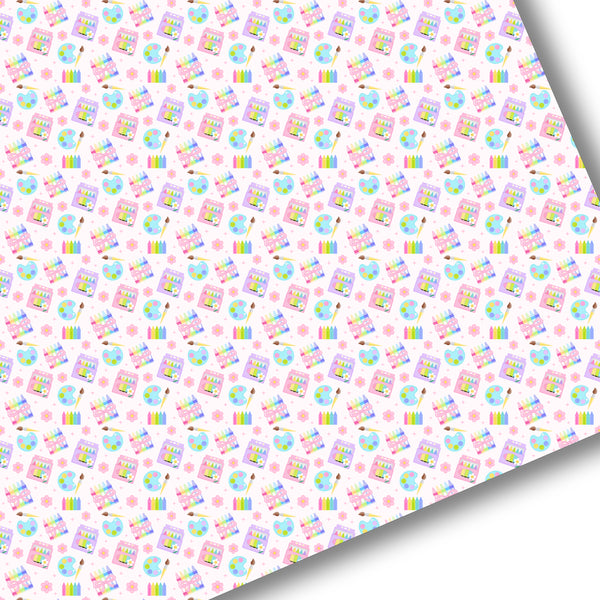 Pastel Art Class Premium Faux Leather