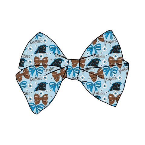 (PREORDER) PRE-TIED BOW-NFL-Panthers