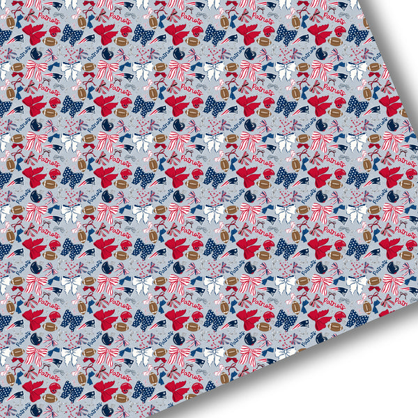 All Football Bow Teams-You Choose Team-Premium Faux Leather