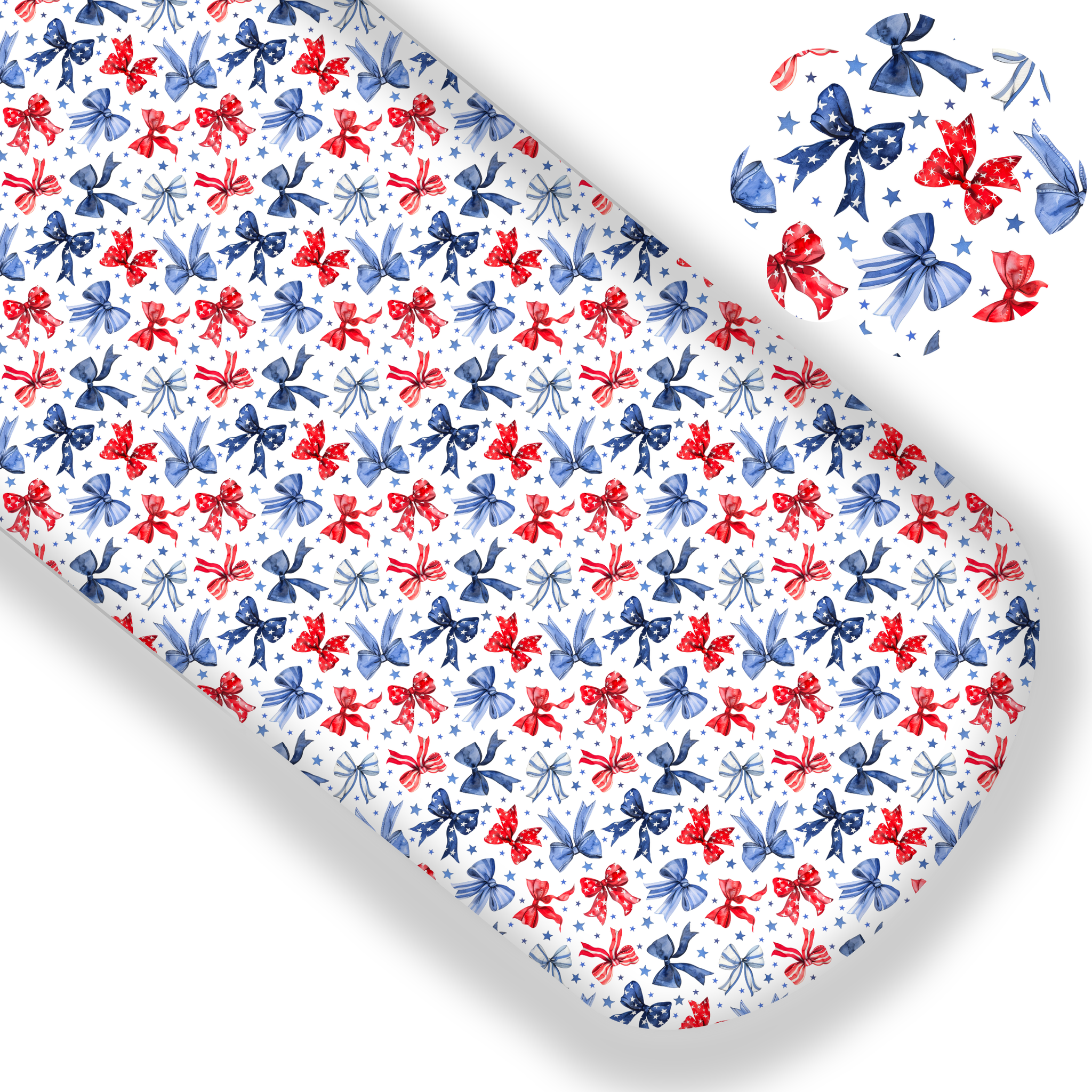 **READY TO SHIP!** Patriotic Bows Premium Faux Leather