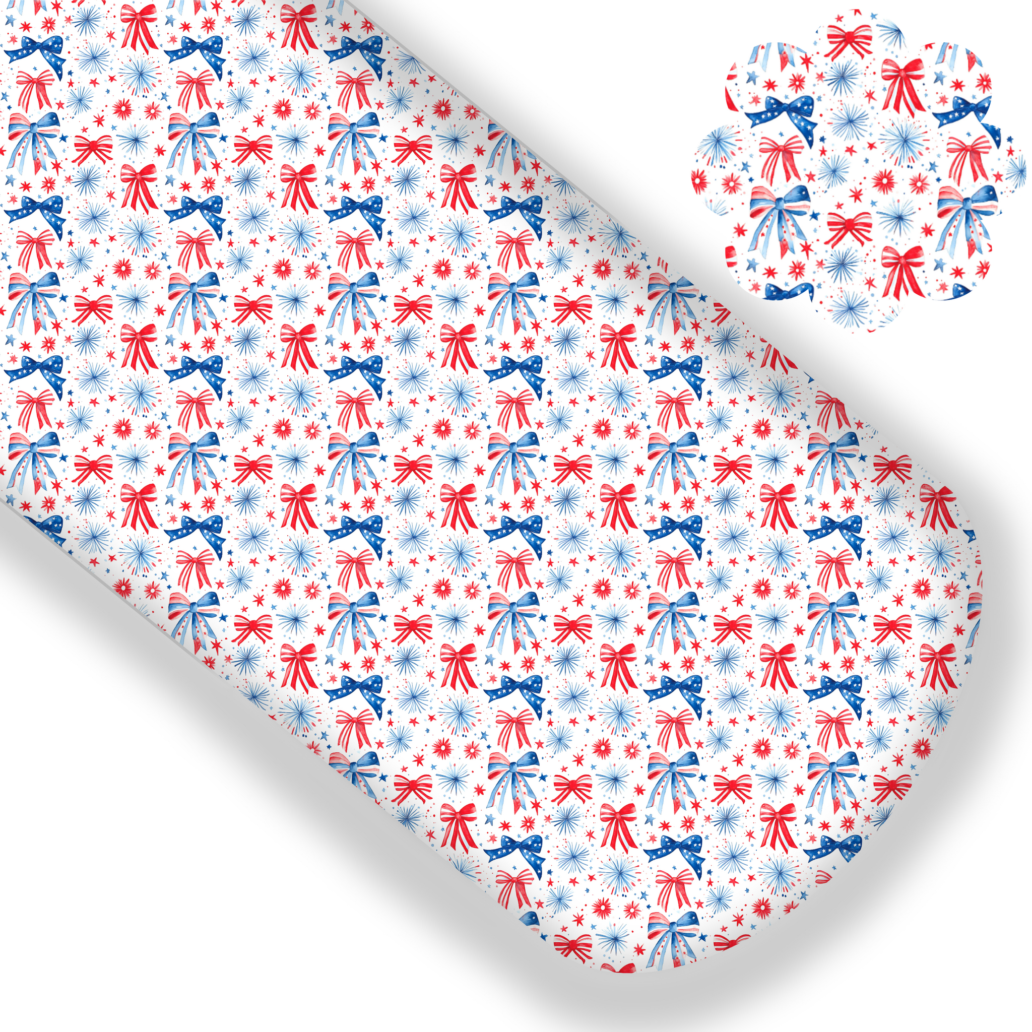 **READY TO SHIP!** Party In The USA Bows Premium Faux Leather