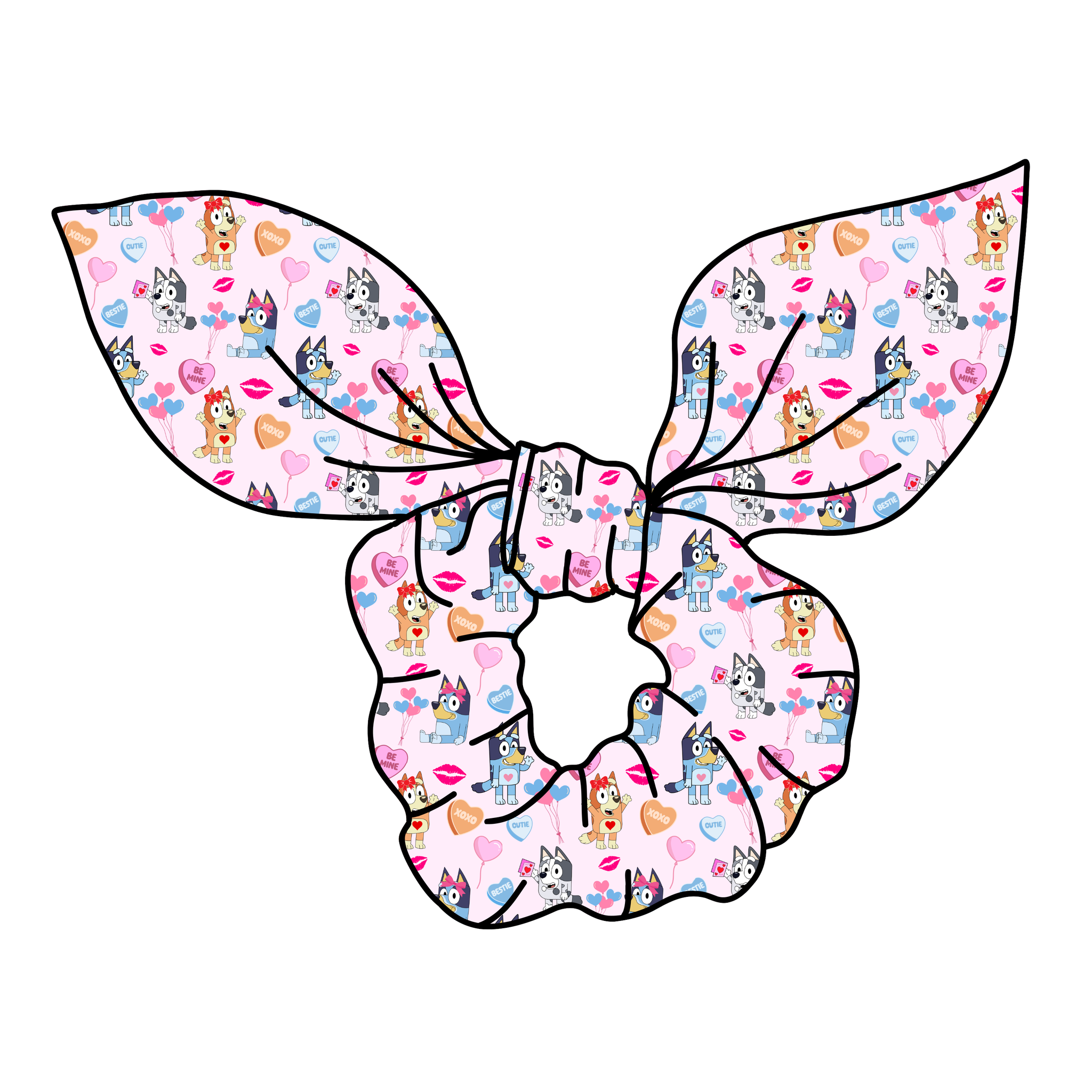 (PREORDER) SCRUNCHIE-Be Mine Pups