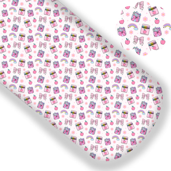 Pink Rainbow School Premium Faux Leather