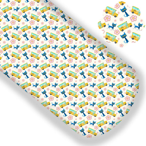 **READY TO SHIP!** Pete The Cat The Floral Premium Faux Leather