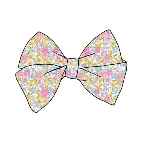 PRE-TIED BOW-Perfect Spring Floral